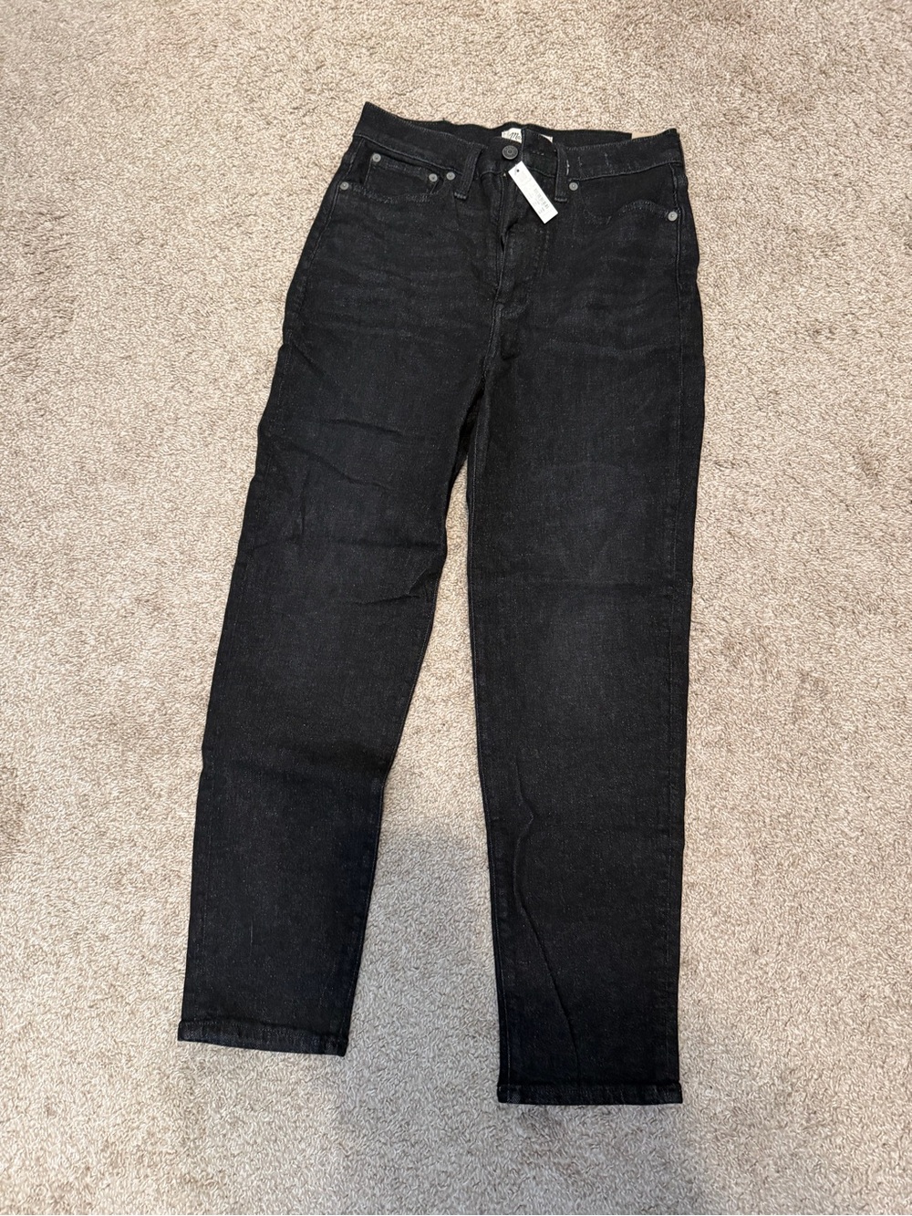 Madewell Black Straight Jeans